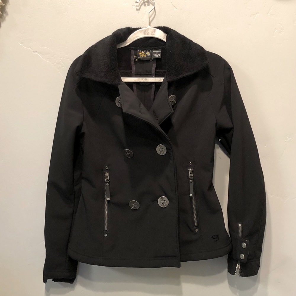 Mountain Hardwear Black Double Breasted Peacoat